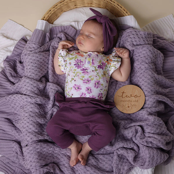 Snuggle Hunny Kids - Mulberry Organic Pants with Frill