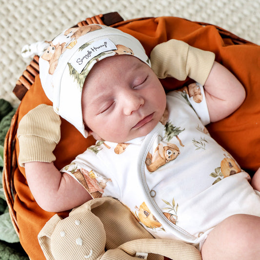 Snuggle Hunny - Pebble Organic Cotton Rib Mittens