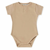 Snuggle Hunny Kids - Pebble Short Sleeve Ribbed Bodysuit