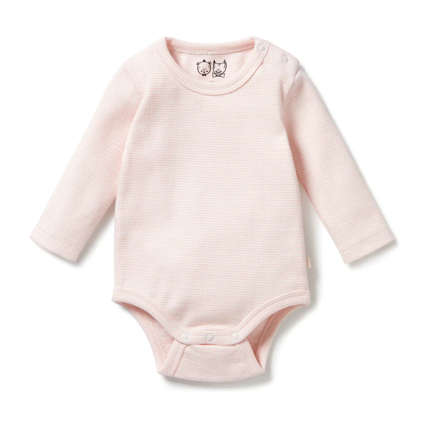 Wilson & Frenchy - Cantelope Pink Organic Rib Bodysuit