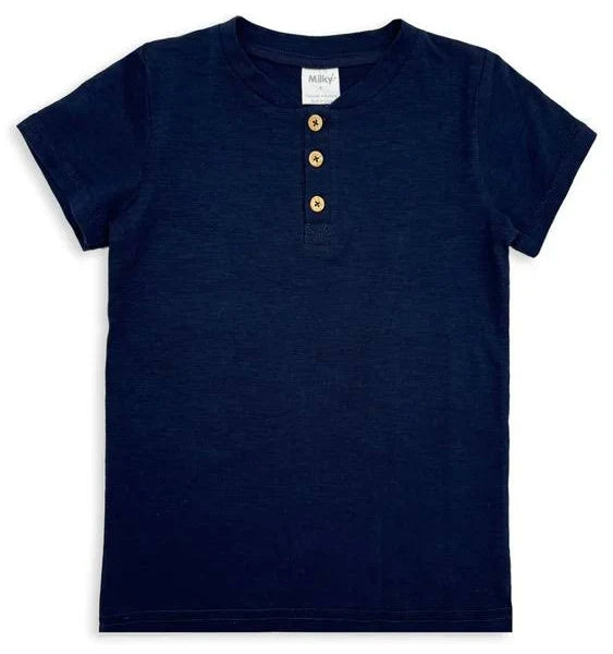 Milky Clothing - True Navy Henley