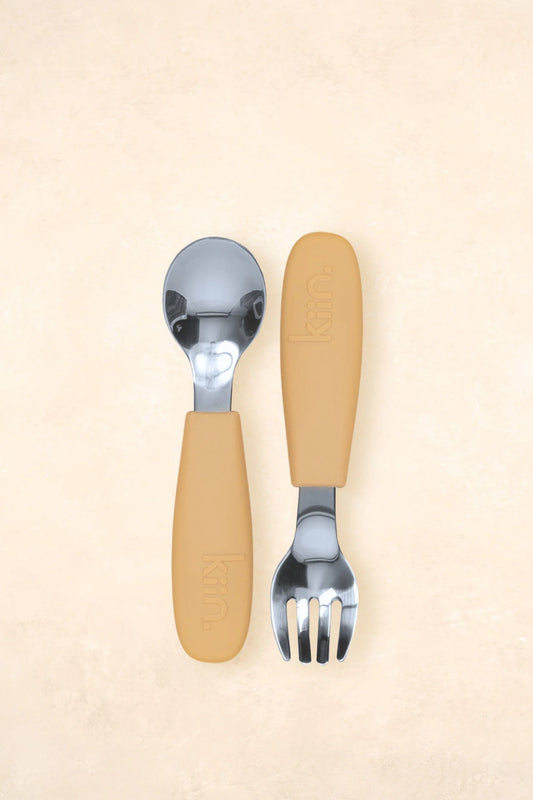 Kiin Baby- Cutlery Set- Tan