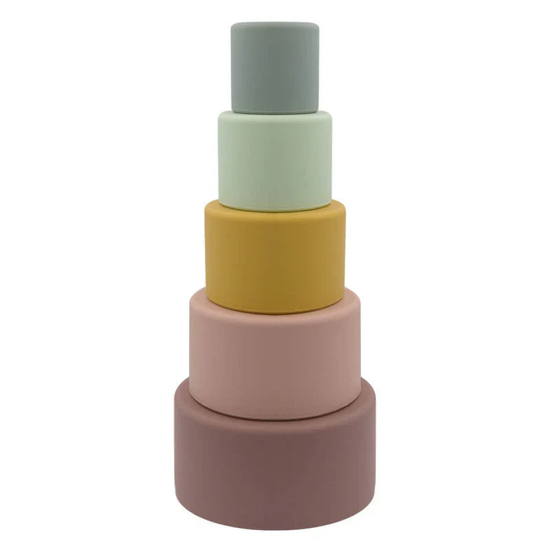 Playground- Silicone Nesting Cups- Pastel Rainbow