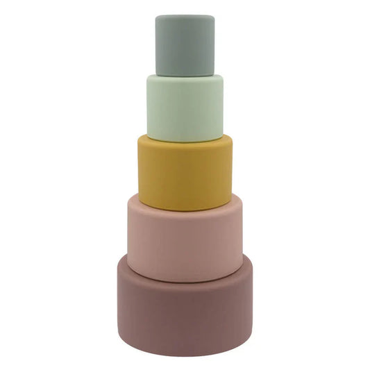 Playground- Silicone Nesting Cups- Pastel Rainbow