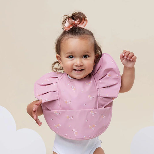 Snuggle Hunny Kids- Daisy Frill Waterproof Bib