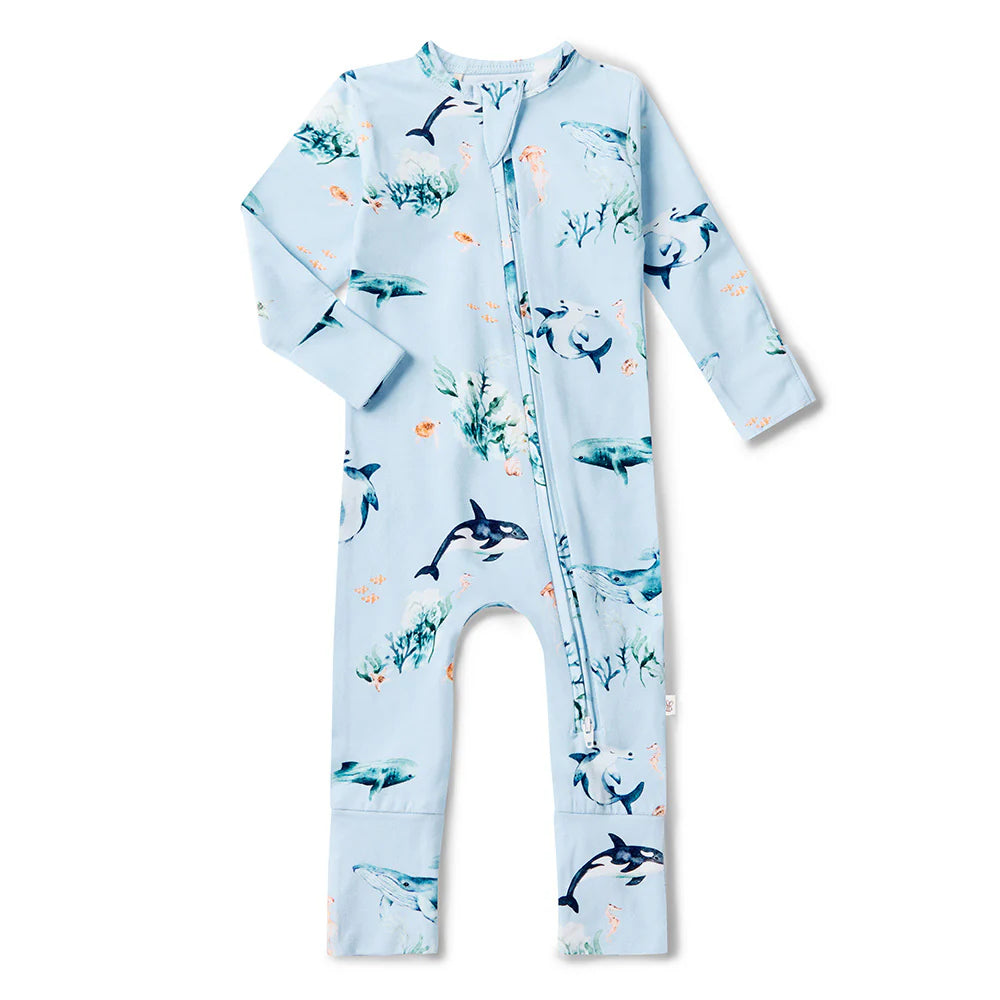 Snuggle Hunny Kids- Blue Ocean Snugglesuit