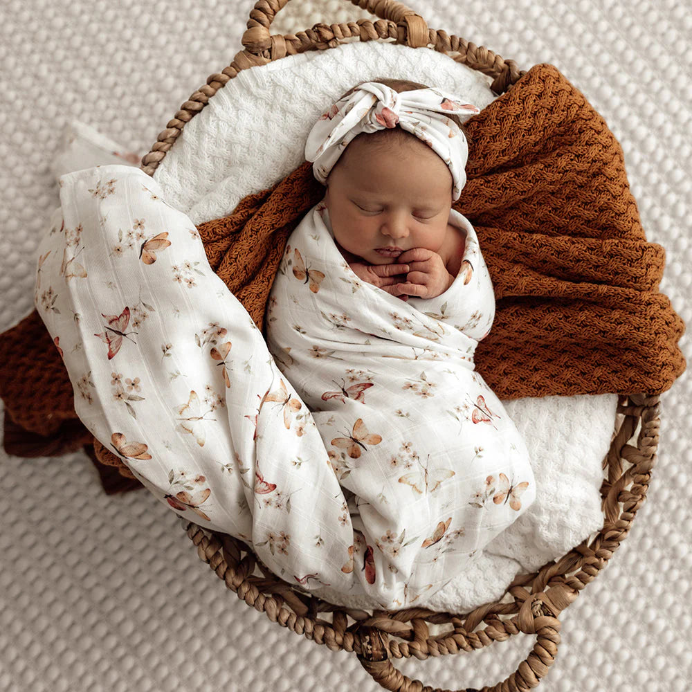 Snuggle Hunny -Butterfly Organic Muslin Wrap