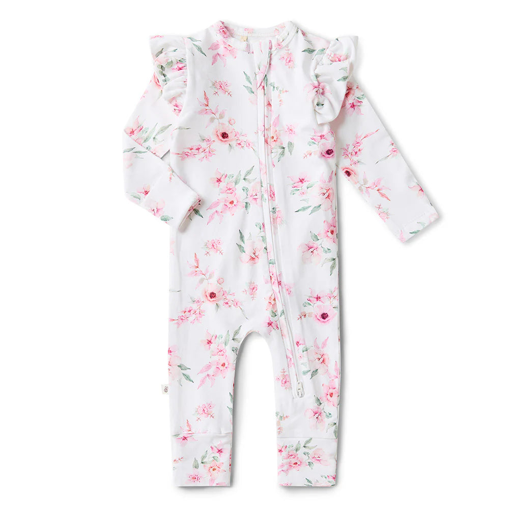 Snuggle Hunny Kids- Camille Convertible Romper with Frill
