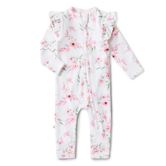 Snuggle Hunny Kids- Camille Convertible Romper with Frill
