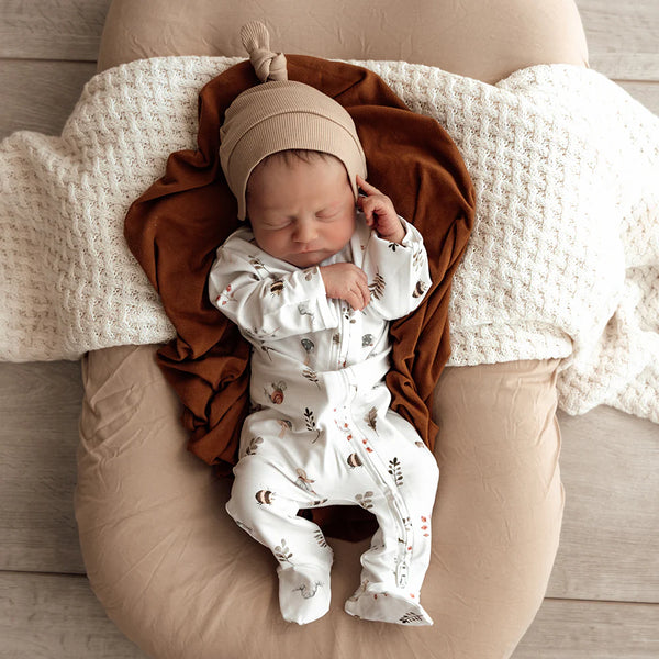 Snuggle Hunny Kids - Garden Friends Organic Snuggle Sleepsuit Zip Footie