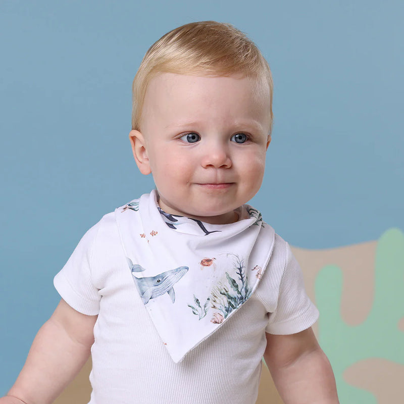 Snuggle Hunny Kids-Ocean Dribble Bib