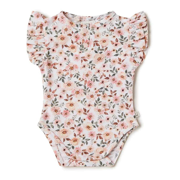 Snuggle Hunny Kids - Spring Floral Short Sleeve Bodysuit