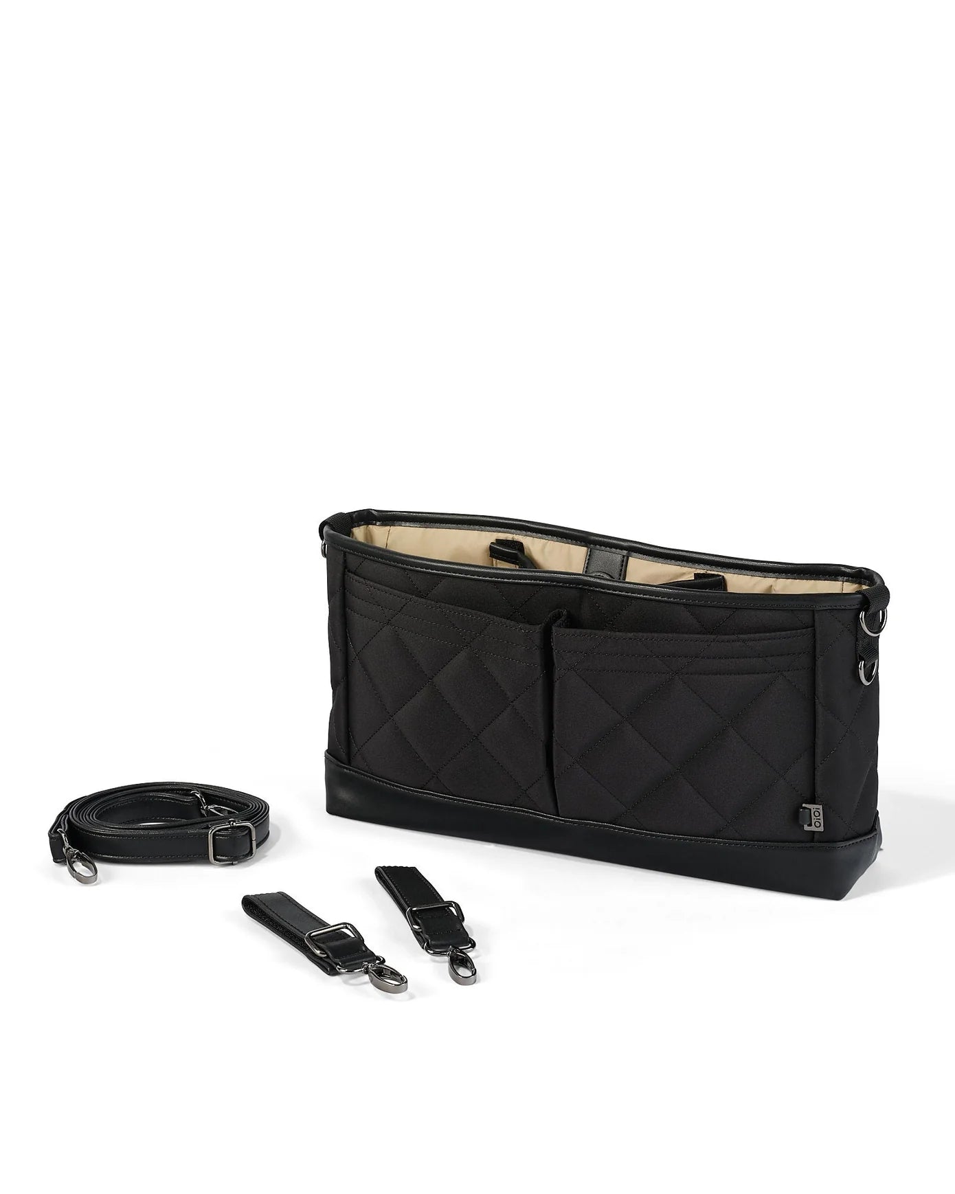 Oi Oi- Stroller Organiser- Black Diamond Quilt