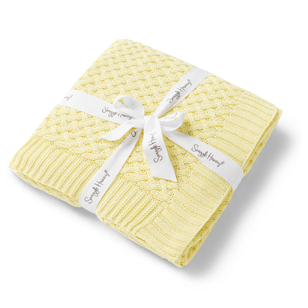 Snuggle Hunny Kids- Sunlight Diamond Knit Baby Blanket