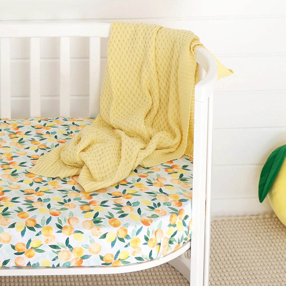 Snuggle Hunny Kids- Sunlight Diamond Knit Baby Blanket