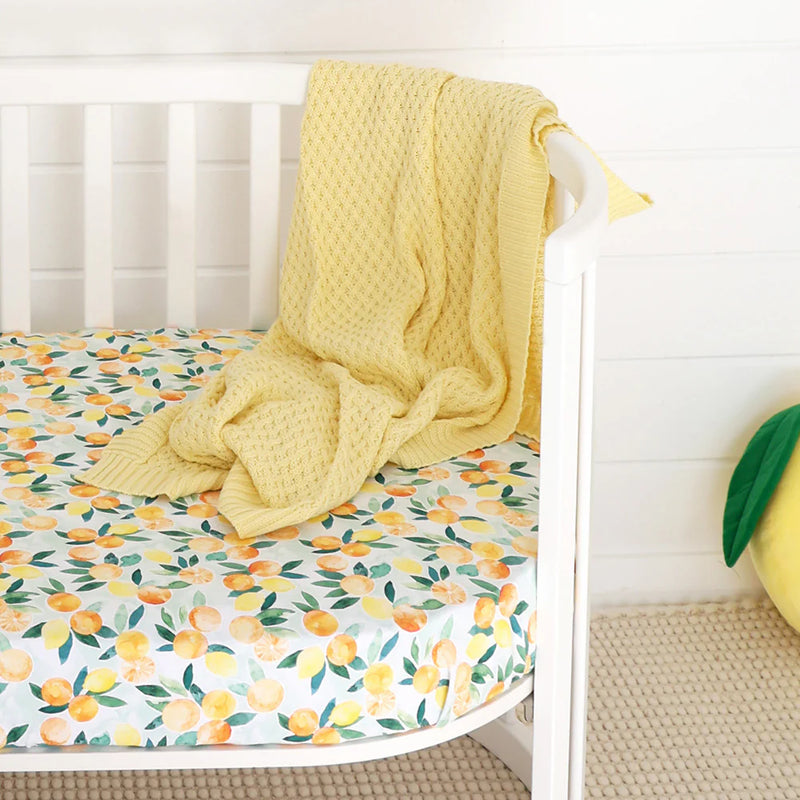 Snuggle Hunny Kids- Sunlight Diamond Knit Baby Blanket