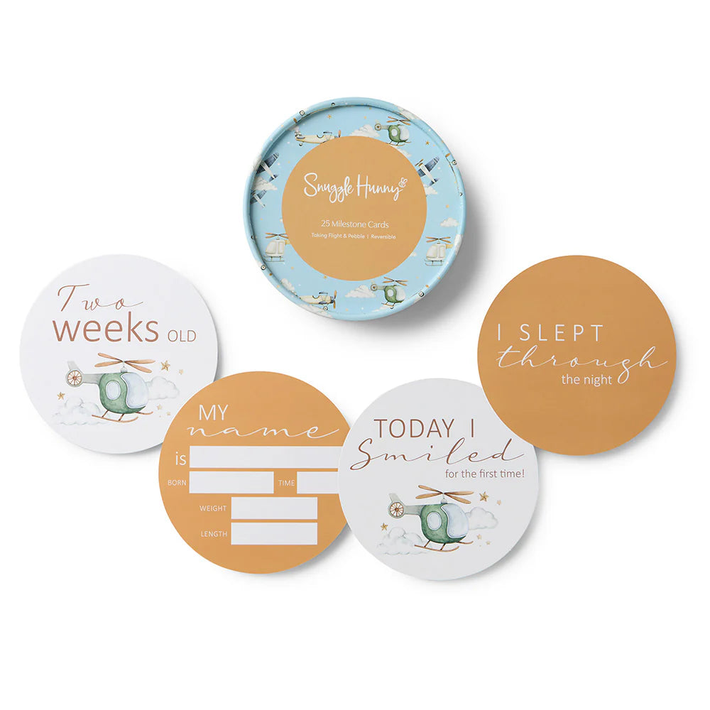 Snuggle Hunny - Taking Flight & Pebble Milestone Cards