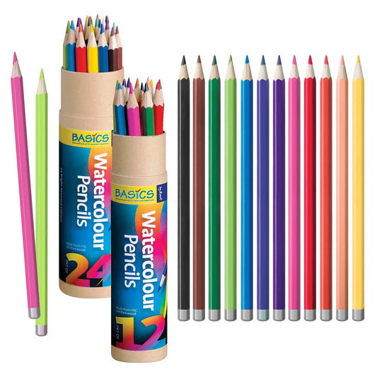 EC - Coloured Watercolour Pencils- 12 Pack