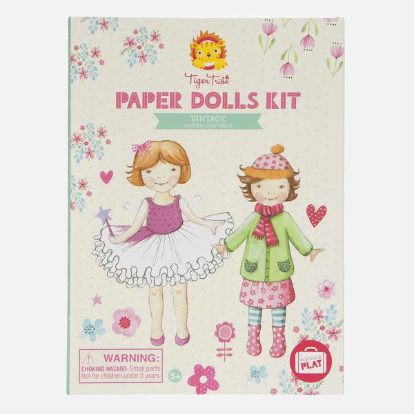 Tiger Tribe- Paper Doll Vintage Kit
