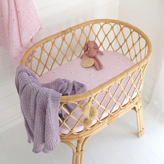 Snuggle Hunny Kids- Twinkle Fitted Bassinet Sheet & Change Pad Cover