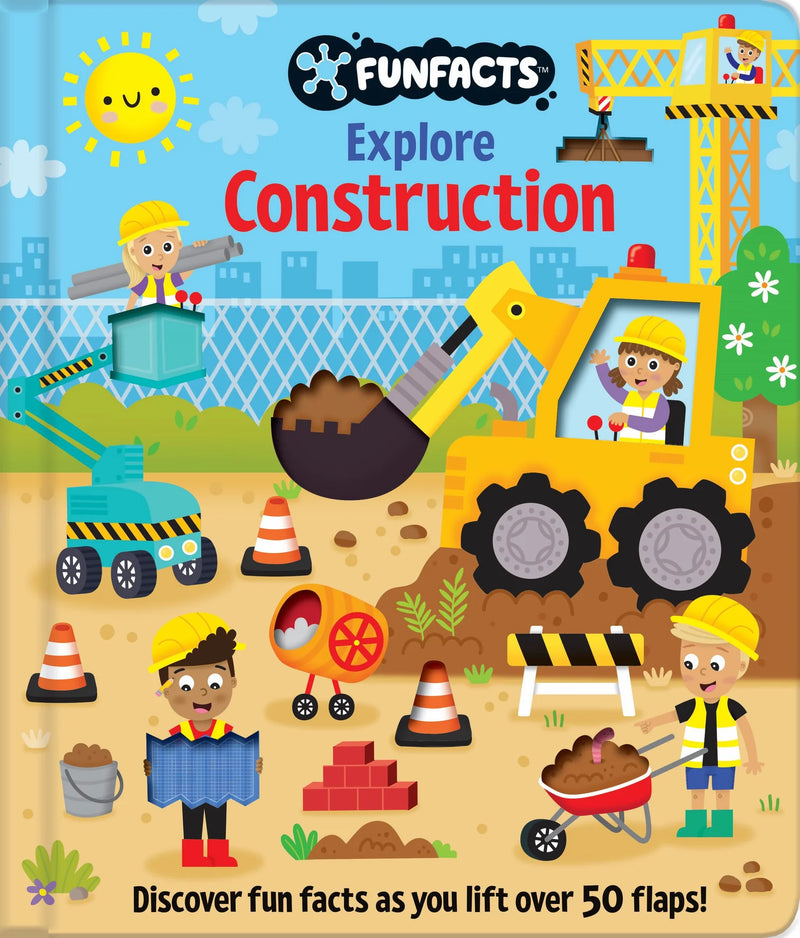 FunFacts - Lift the Flap Board Book - Explore Construction