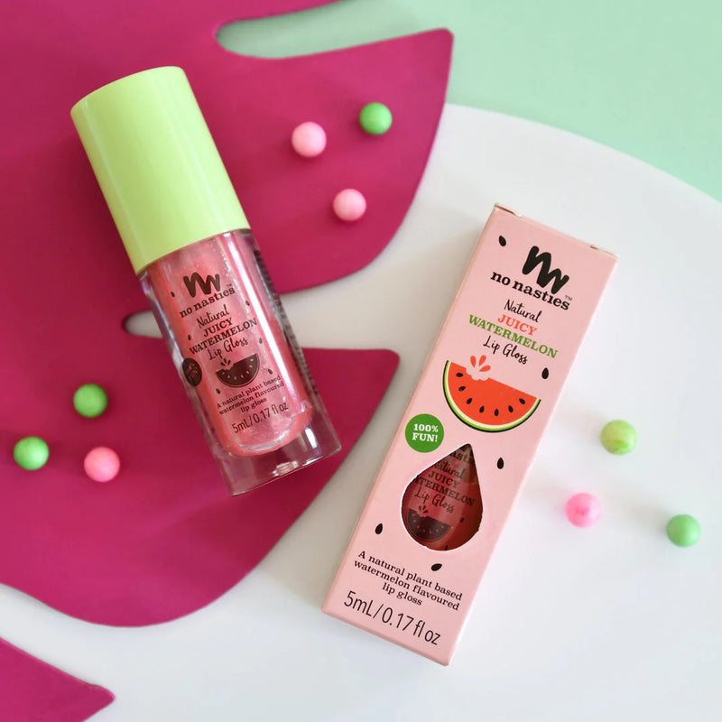 No Nasties- Natural Kids Lip Gloss Juicy Watermelon