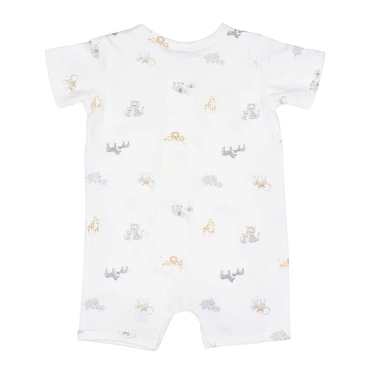 BeBe - Safari Organic Short Sleeve Romper - SIZE 00000