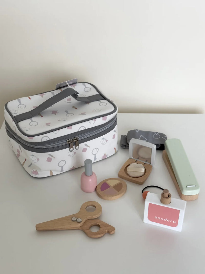Nunu Kids- Wooden Beauty Set with Cosmetic Bag
