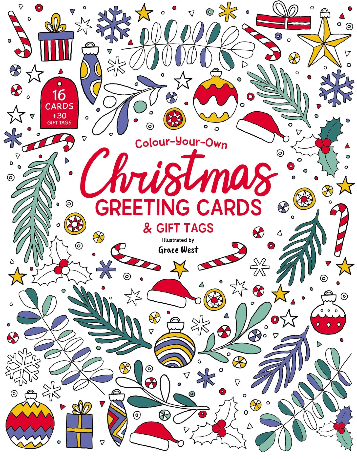 Lake Press - Colour-Your-Own Christmas Cards & Gift Tags Book
