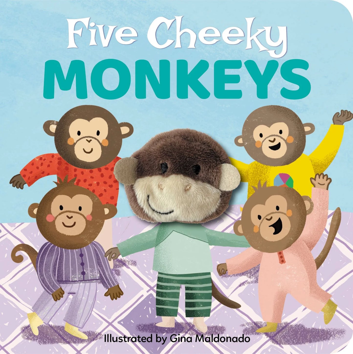 5 Cheeky Monkeys- Finger Puppet Book