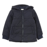 Milky Clothing- Navy Hooded Puffer Jacket