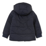 Milky Clothing- Navy Hooded Puffer Jacket