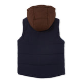 Milky Clothing- Panel Hooded Puffer Vest