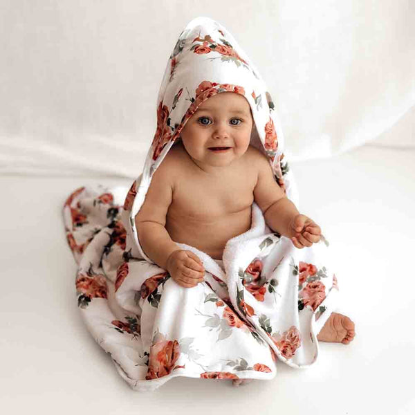 Snuggle Hunny Kids- Hooded Towel-Rosebud