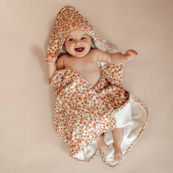 Snuggle Hunny Kids- Hooded Towel- Spring Floral
