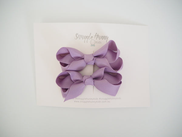 Snuggle Hunny Kids- Pony Tail Clips- Lilac