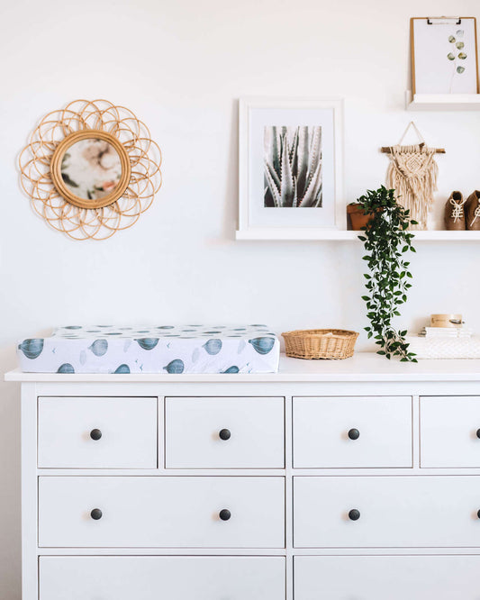 Snuggle Hunny Kids- Cloud Chaser Fitted Bassinet Sheet & Change Pad Cover