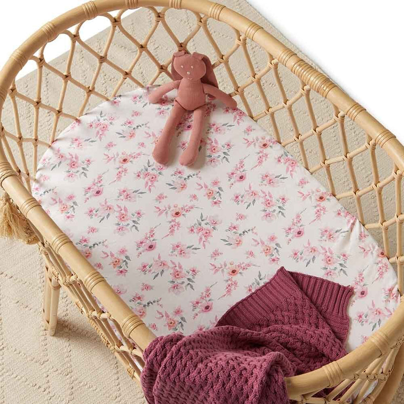 Snuggle Hunny Kids- Camille Fitted Bassinet Sheet & Change Pad Cover