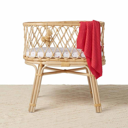 Snuggle Hunny Kids- Ladybug Fitted Bassinet Sheet & Change Pad Cover