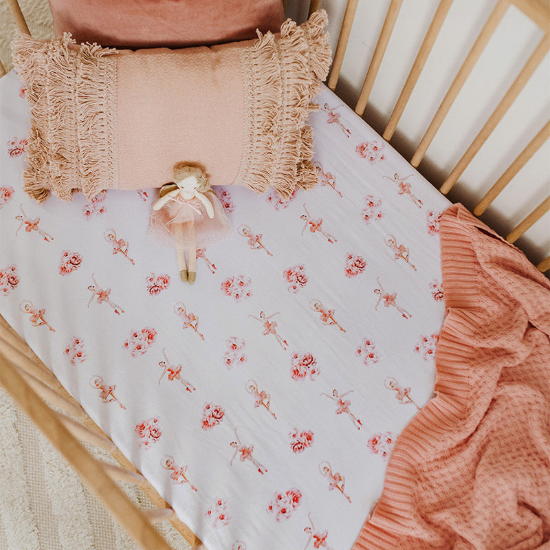 Snuggle Hunny - Ballerina Fitted Cot Sheet