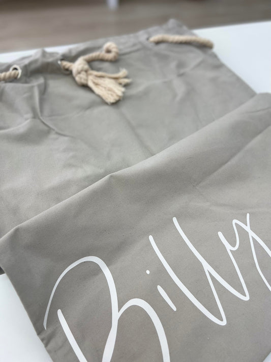 Grey Personalised Santa Sack