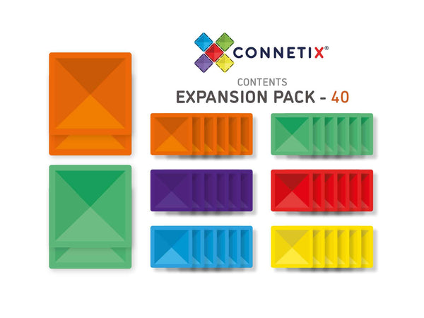 Connetix Tiles- 40 Piece Expansion Pack