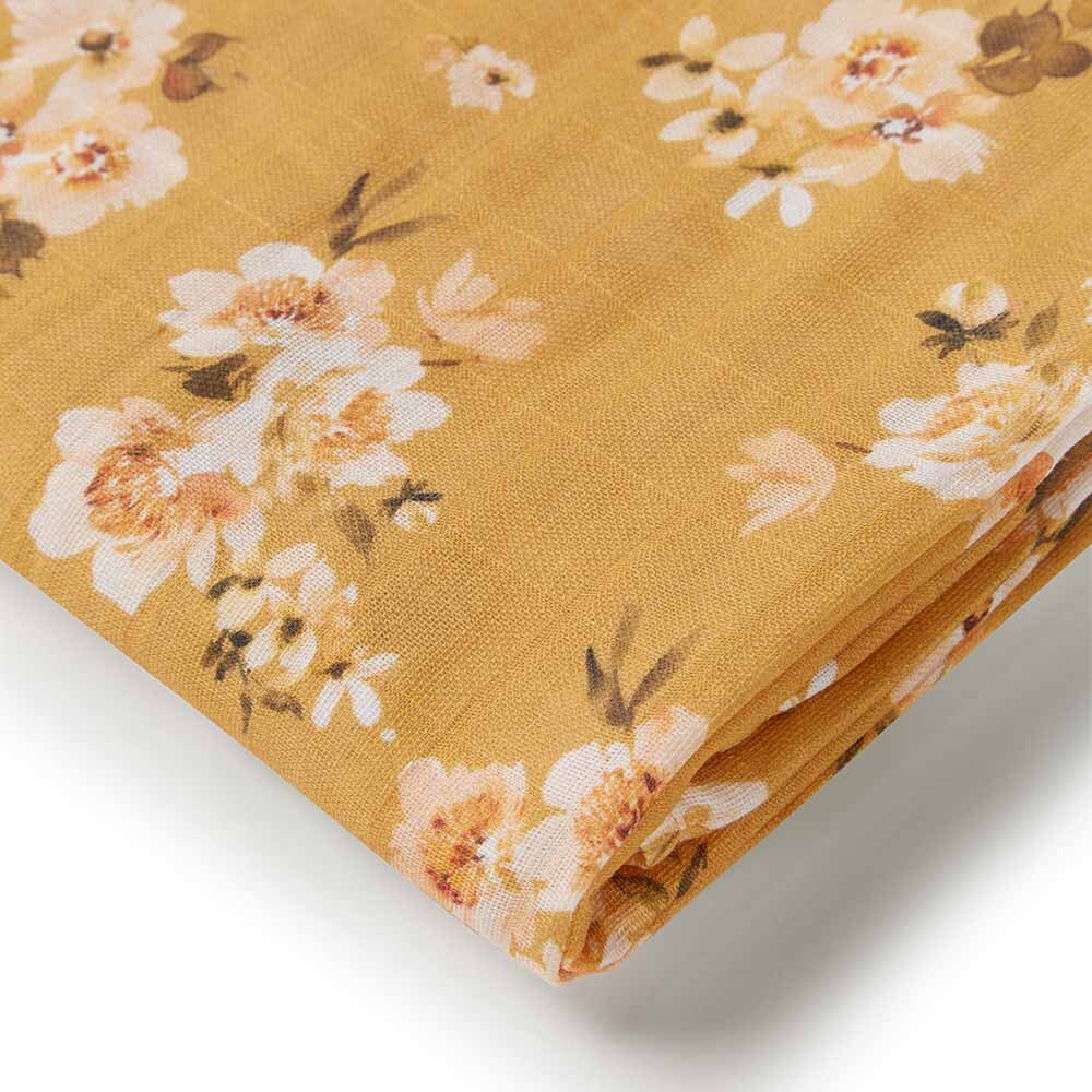 Snuggle Hunny Kids- Golden Flower Organic Muslin Wrap