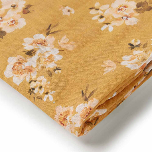 Snuggle Hunny Kids- Golden Flower Organic Muslin Wrap