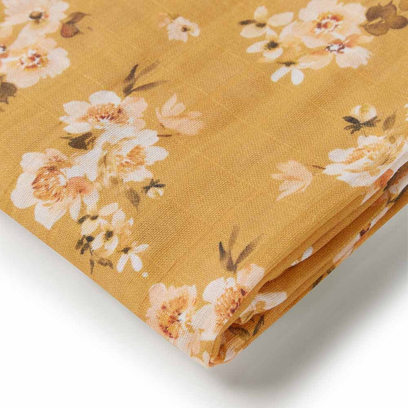 Snuggle Hunny Kids- Golden Flower Organic Muslin Wrap