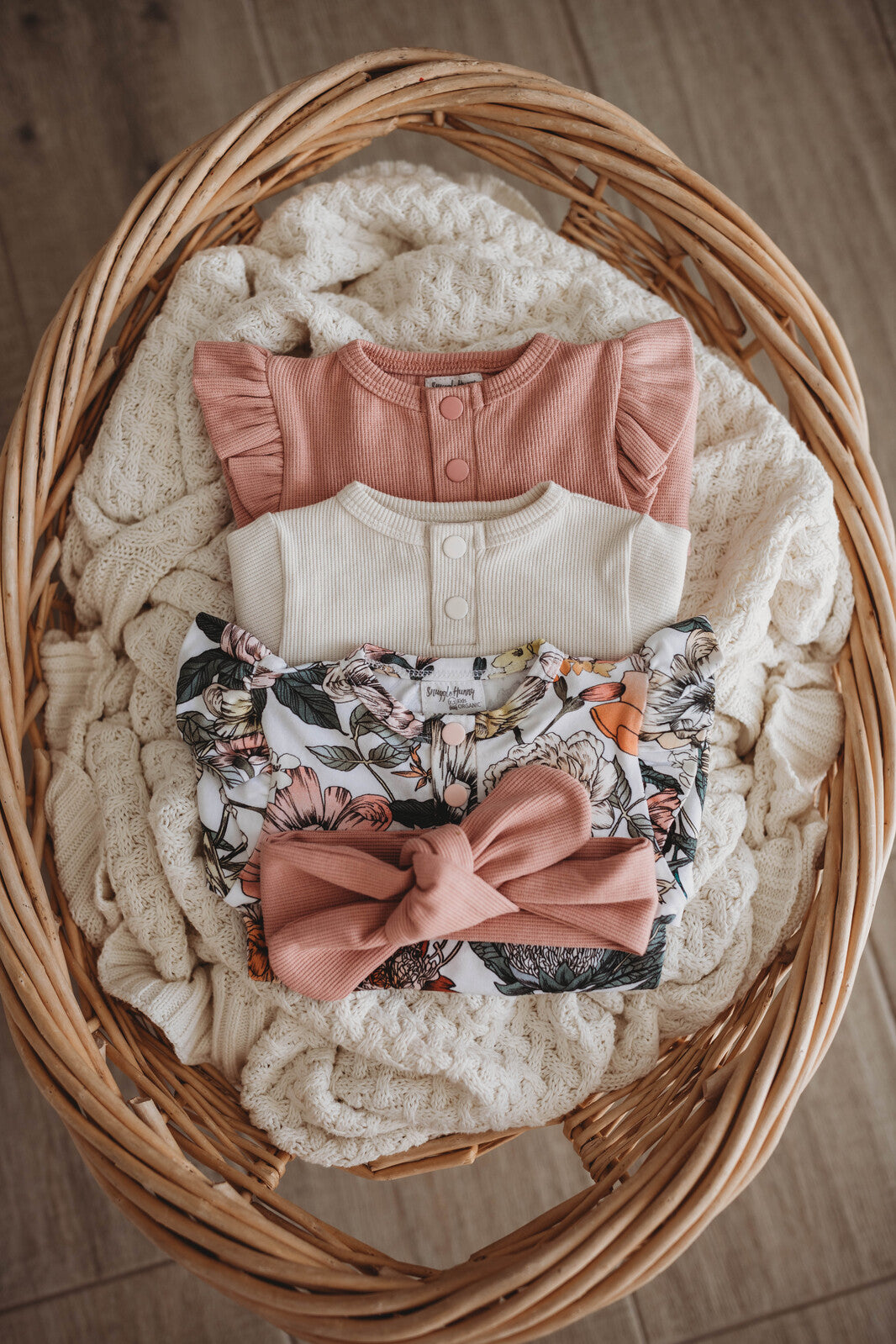 Snuggle Hunny Kids- Topknot -Rose