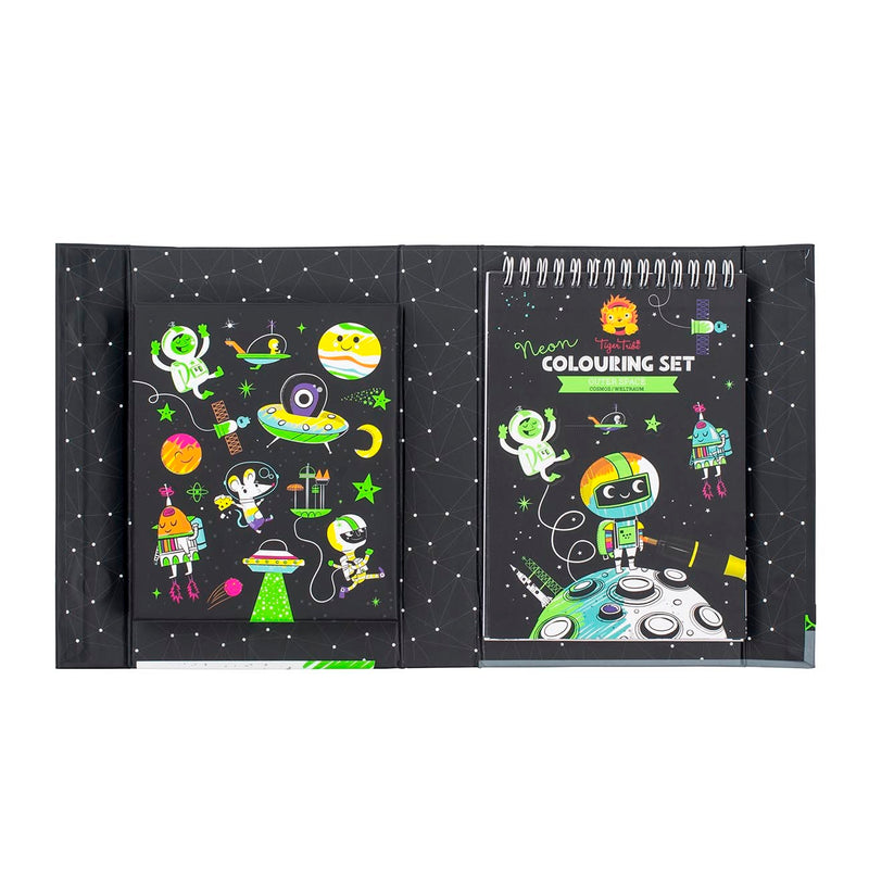 Tiger Tribe- Neon Colouring Set- Outer Space