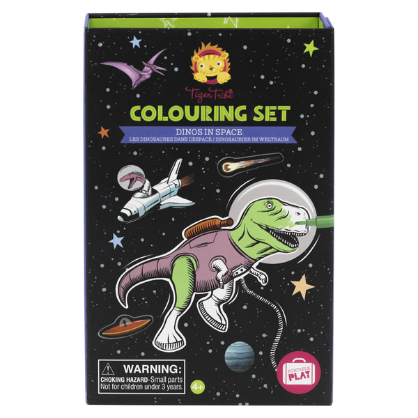 Tiger Tribe-  Colouring Set- Dinos in Space