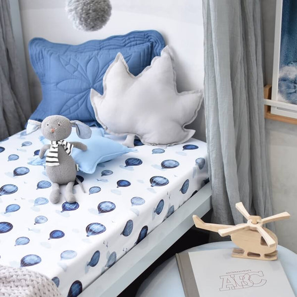 Snuggle Hunny Kids- Cloud Chaser Fitted Cot Sheet