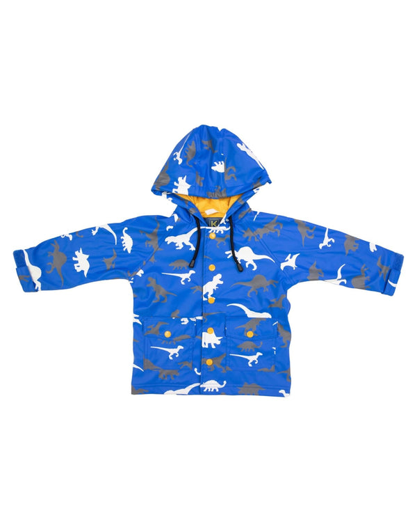 Korango- Blue Dinosaur Colour Change Raincoat